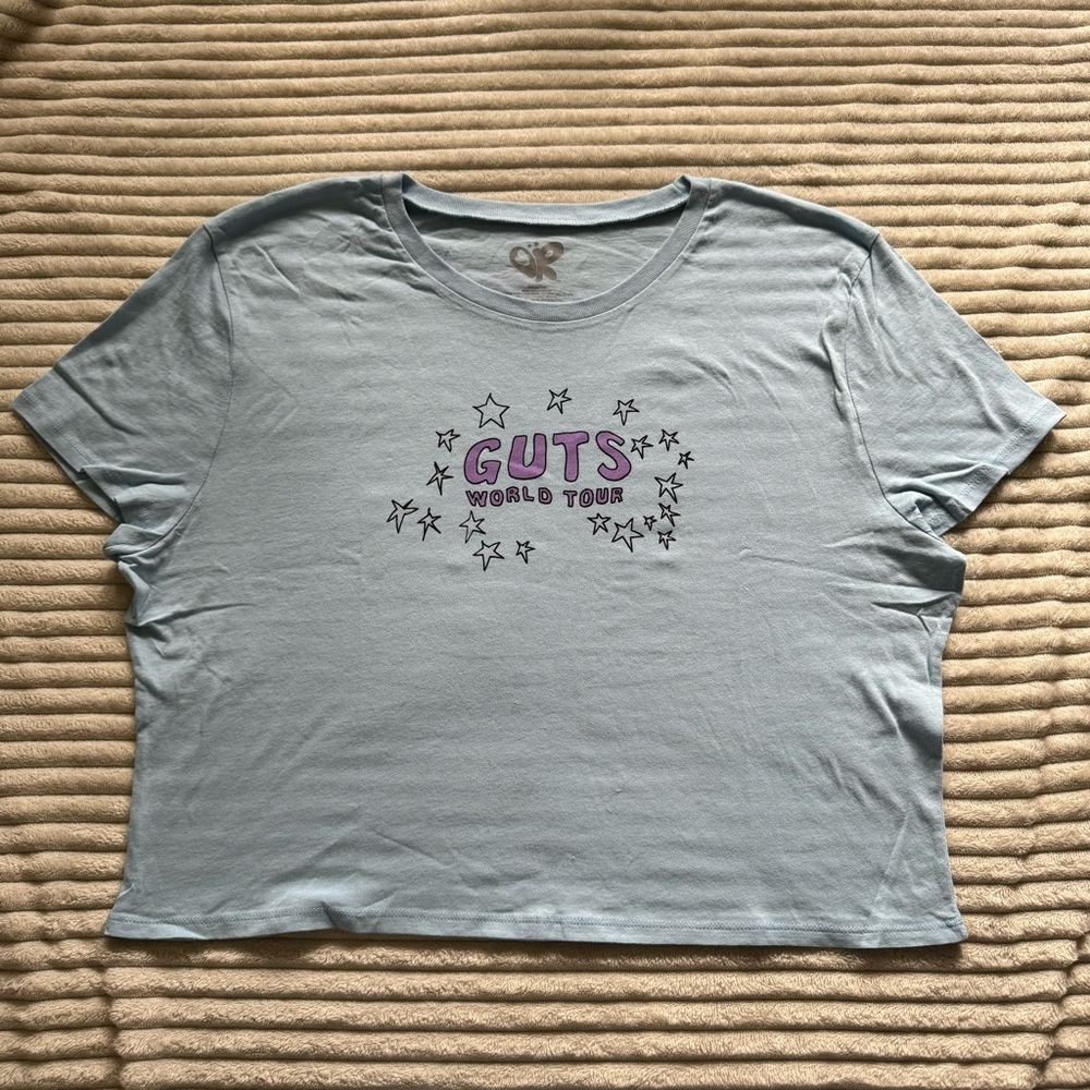 Olivia Rodrigo Guts World Tour Short Sleeve Graphic Baby T-Shirt NEW WITHOUT TAG